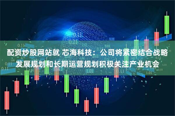 配资炒股网站就 芯海科技：公司将紧密结合战略发展规划和长期运营规划积极关注产业机会